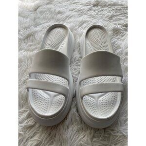 RAG & BONE Women's Brixley White Platform Slides Size 39